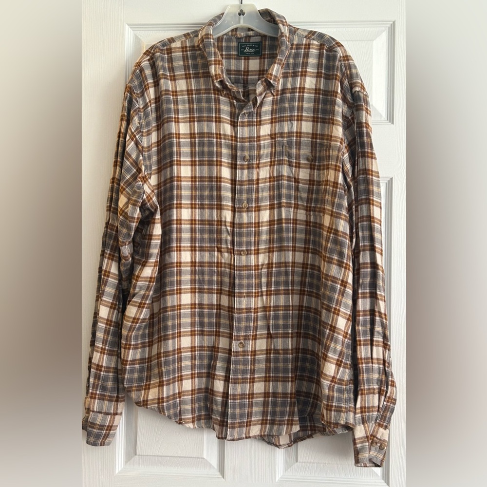 Bass men’s long sleeve flannel👔